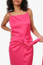 Elle Zeitoune Pink 'Patrice' Gown With Slit Size S