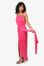 Elle Zeitoune Pink 'Patrice' Gown With Slit Size S