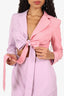 Lavish Alice Pink/Purple Tie-Up Blazer 'Mila' Dress Size L