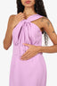 Elle Zeitoune Purple Belted 'Stacey' Midi Dress Size XS