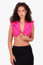 Eliya the Label Pink Cropped 'Tyra' Bra Top Size M