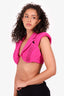 Eliya the Label Pink Cropped 'Tyra' Bra Top Size M