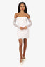 Katie May White Long Sleeve Lace 'Britt' Mini Dress Size S