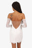 Katie May White Long Sleeve Lace 'Britt' Mini Dress Size S