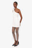 Eliya The Label White One-Shoulder Crystal Underskirt 'Matilda' Dress Size L With Tags