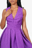 Mossman Purple Pleated 'Head Over Heels' Midi Dress Size XS