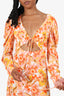 AFRM Orange Floral 'Etienne' Mini Dress Size M