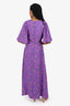 AFRM Purple Floral Cut-Out 'Renzo' Dress Size M