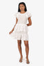 Elliatt White Ruffle 'Emma' Mini Dress Size S
