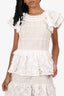Elliatt White Ruffle 'Emma' Mini Dress Size S