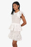 Elliatt White Ruffle 'Emma' Mini Dress Size S