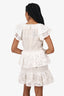 Elliatt White Ruffle 'Emma' Mini Dress Size S