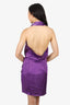Elliatt Purple Halter 'Malaya' Mini Dress Size S