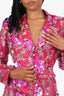 Eliya The Label Pink Sequin Cut-Out 'Erica' Blazer Dress Size L