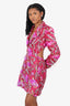 Eliya The Label Pink Sequin Cut-Out 'Erica' Blazer Dress Size L