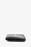 Balenciaga Black Leather White Logo Bifold Wallet