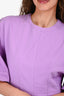 Marques Almeida Purple Cotton Denim 3/4 Sleeve Dress Size M