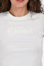 Chloe White/Gold Embroidered Logo T-Shirt Size 12