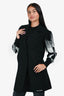 Sportmax Code Black Wool Double Breasted Vest Size 4