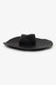 Gladys Tamez Black Straw Wide Brim Hat Size XS