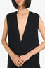 Marni Black Wool Plunging V-Neck Dress Size 38