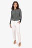 Marni White Straight Leg Pants Estimated Size 8