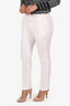 Marni White Straight Leg Pants Estimated Size 8