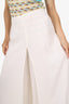 Ralph Lauren White Wide-Leg Layered Pants Size 12