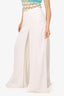 Ralph Lauren White Wide-Leg Layered Pants Size 12