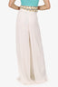 Ralph Lauren White Wide-Leg Layered Pants Size 12