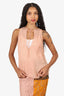 DSquared2 Peach Silk Sheer Top Size 42