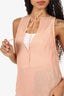 DSquared2 Peach Silk Sheer Top Size 42