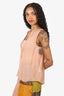 DSquared2 Peach Silk Sheer Top Size 42