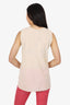 Fuzzi Cream Sleeveless Ruffle Top Size S