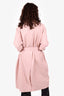 Zimmermann Pink Linen Blend Duster Coat Size 10