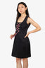 Moschino Cheap & Chic Black/Pink Cotton Lace-Up Dress Size 8