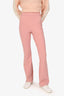 Chiara Boni La Petite Robe Pink Flare Pants Size 4