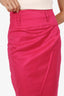 Hugo Boss Pink Cotton Blend Pencil Skirt Size 2