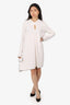 Proenza Schouler White Long Sleeve Keyhole Dress Size 12