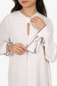 Proenza Schouler White Long Sleeve Keyhole Dress Size 12