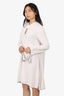 Proenza Schouler White Long Sleeve Keyhole Dress Size 12
