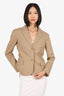 Moschino Cheap & Chic Brown Cotton Tie-Back Blazer Size 10