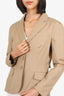 Moschino Cheap & Chic Brown Cotton Tie-Back Blazer Size 10