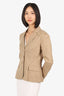 Moschino Cheap & Chic Brown Cotton Tie-Back Blazer Size 10