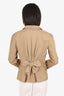 Moschino Cheap & Chic Brown Cotton Tie-Back Blazer Size 10