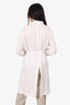 Fabiana Filippi White Cotton Blend Long Belted Blouse Size L