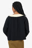 Moschino Black/Cream Tie-Up Jacket Size 12