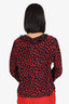 Red Valentino Black/Red Heart Print Blouse Size 42