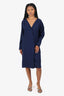 Ralph Lauren Navy Wool Dress With Hook + Eye Closures Estimated Size 6