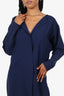 Ralph Lauren Navy Wool Dress With Hook + Eye Closures Estimated Size 6